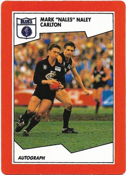 1989 Scanlens (33) Mark Naley Carlton