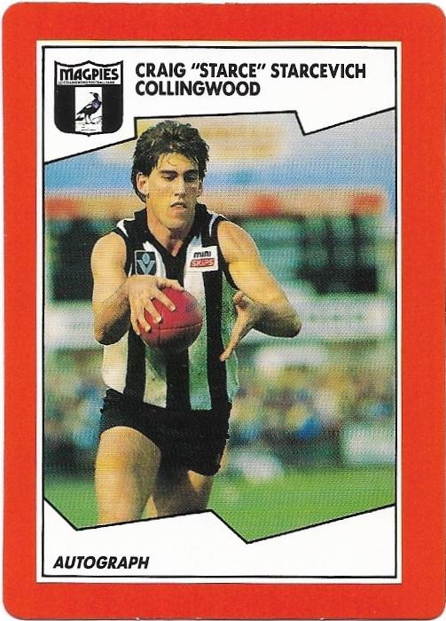 1989 Scanlens (42) Craig Starcevich Collingwood