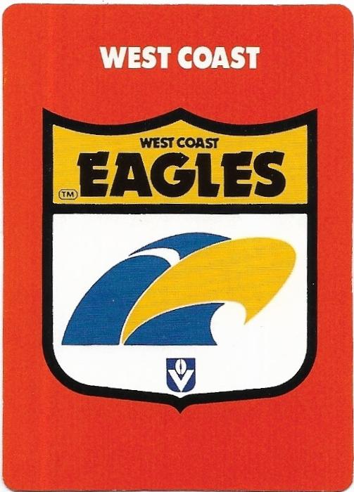 1989 Scanlens (49) Logo West Coast