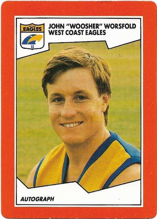 1989 Scanlens (58) John Worsfold West Coast