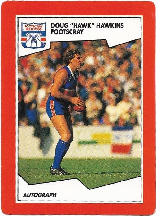 1989 Scanlens (88) Doug Hawkins Footscray