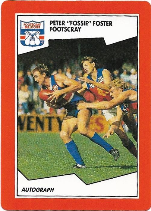 1989 Scanlens (92) Peter Foster Footscray
