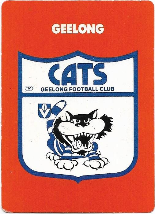 1989 Scanlens (95) Logo Geelong