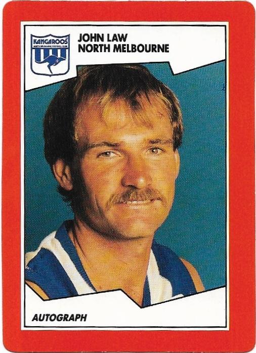 1989 Scanlens (118) John Law North Melbourne
