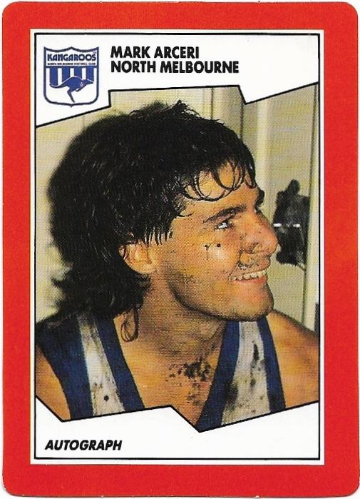 1989 Scanlens (124) Mark Arceri North Melbourne