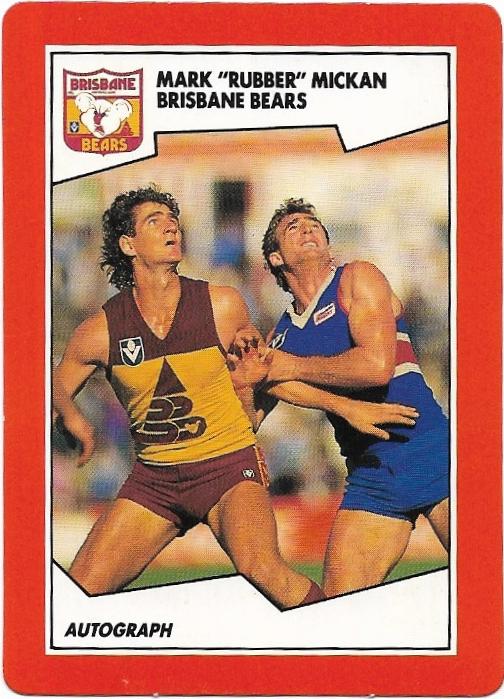 1989 Scanlens (140) Mark Mickan Brisbane
