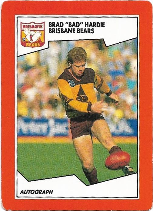1989 Scanlens (147) Brad Hardie Brisbane