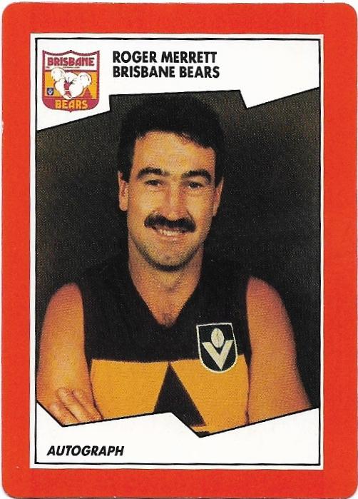 1989 Scanlens (148) Roger Merrett Brisbane