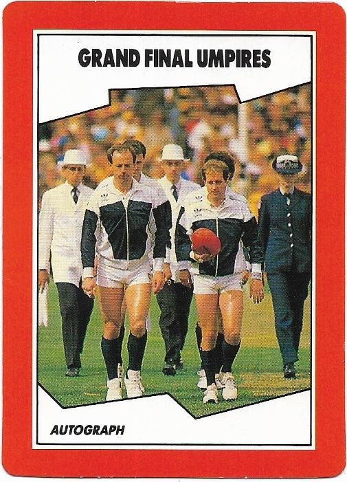 1989 Scanlens (164) Grand Final Umpires