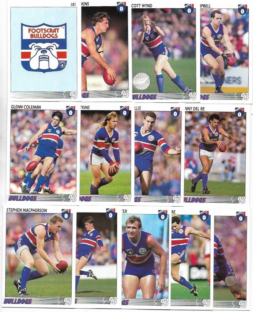 1993 Select Team Set – Footscray