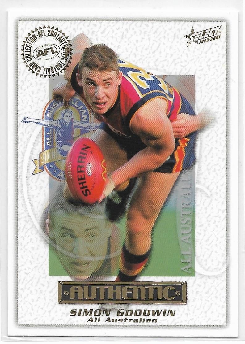 2001 Select Authentic All Australian (AA3) Simon Goodwin Adelaide