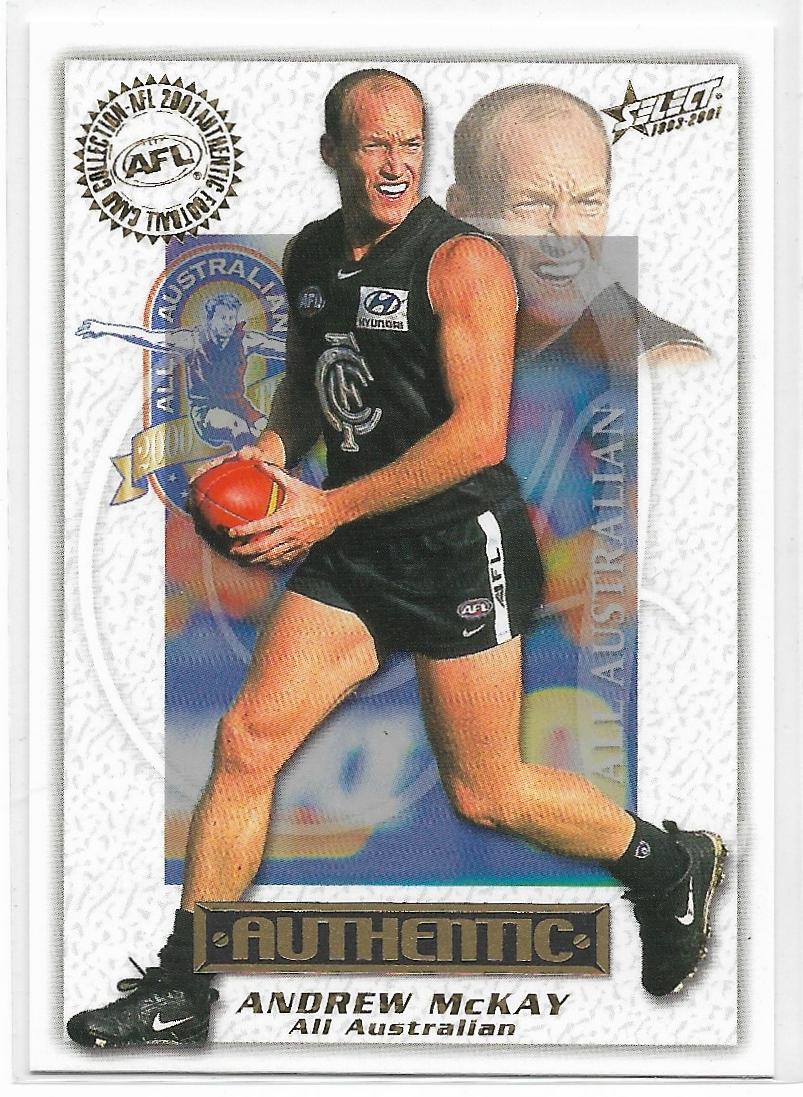 2001 Select Authentic All Australian (AA4) Andrew McKay Carlton