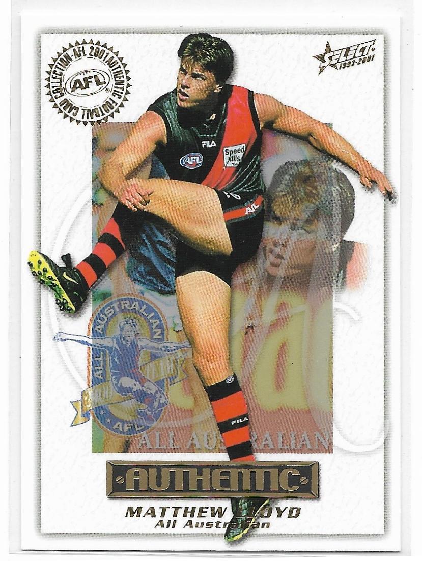 2001 Select Authentic All Australian (AA12) Matthew Lloyd Essendon