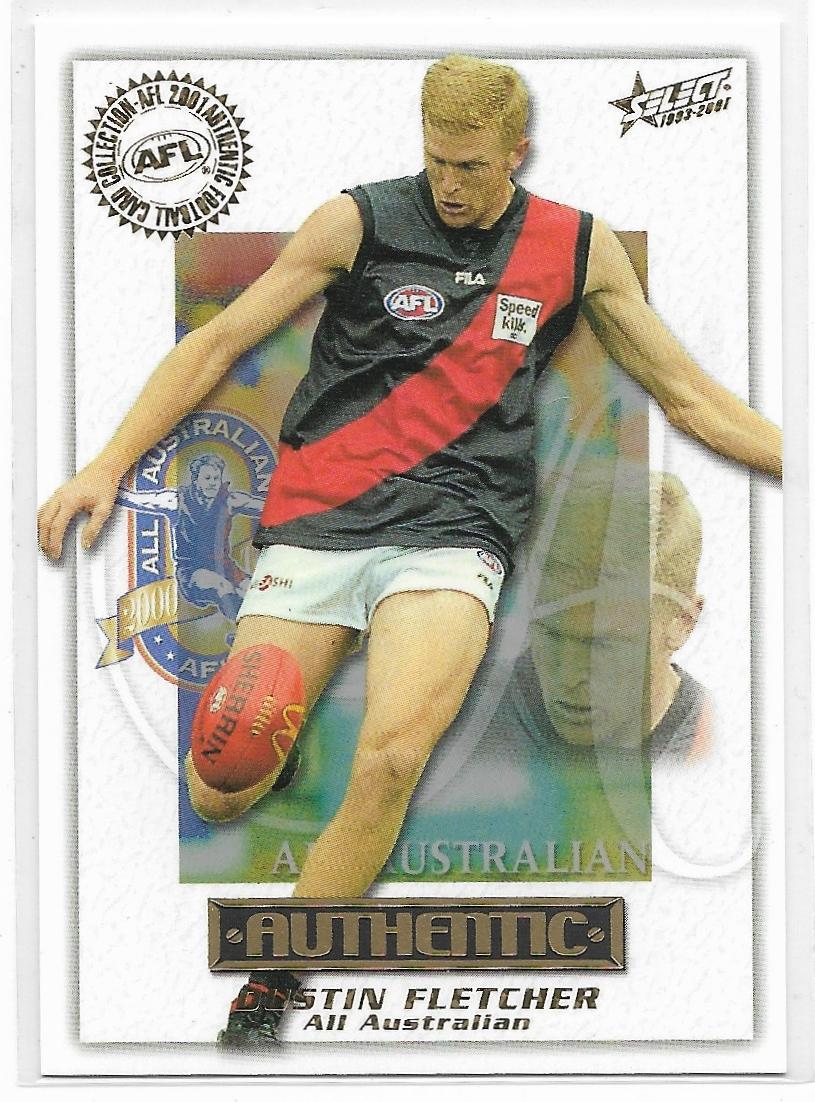 2001 Select Authentic All Australian (AA13) Dustin Fletcher Essendon