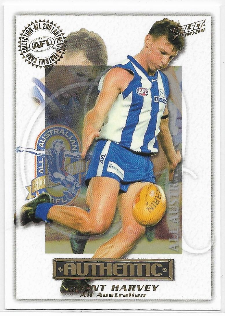 2001 Select Authentic All Australian (AA16) Brent Harvey North Melbourne
