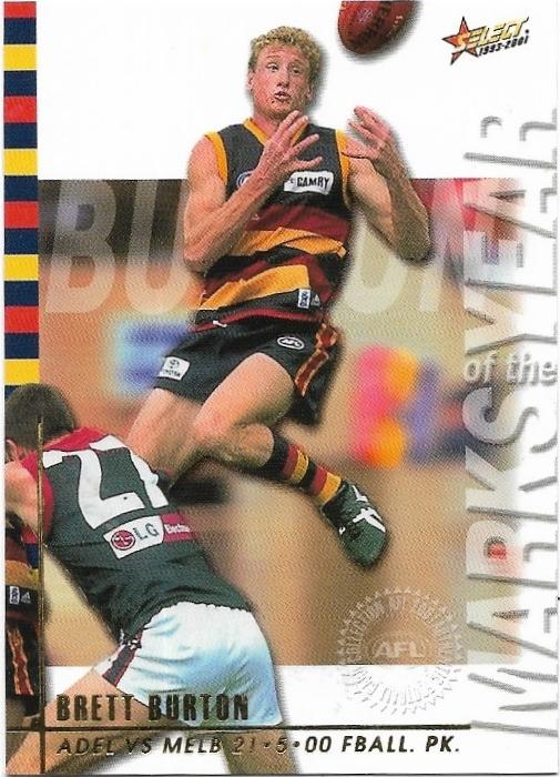 2001 Select Authentic Box Card (BC2 / 6) Brett Burton Adelaide