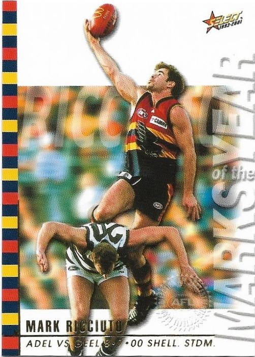 2001 Select Authentic Box Card (BC4 / 6) Mark Ricciuto Adelaide
