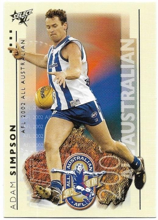 2003 Select XL All Australian (AA22) Adam Simpson North Melbourne