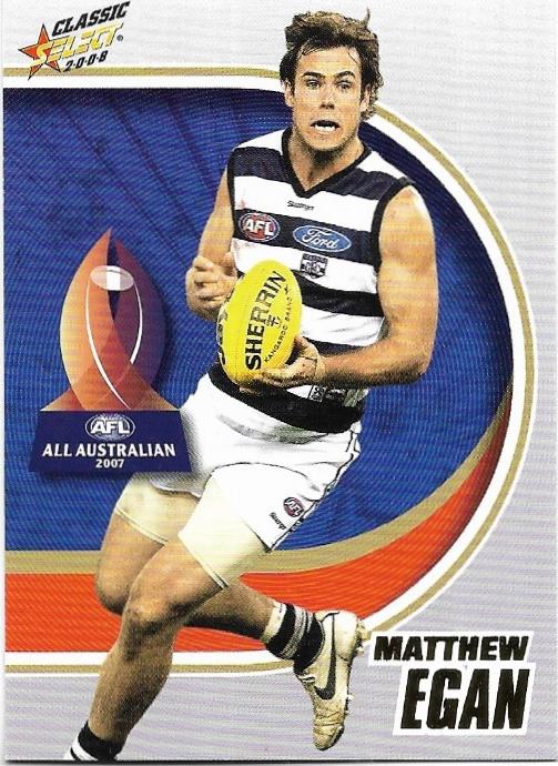 2008 Select Classic All Australian (168) Matthew Egan  Geelong