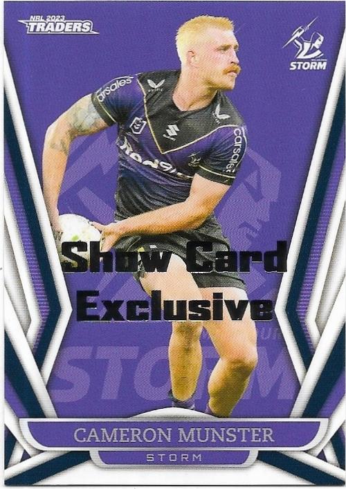 2023 Nrl Traders Show Card Exclusive Cameron Munster Storm