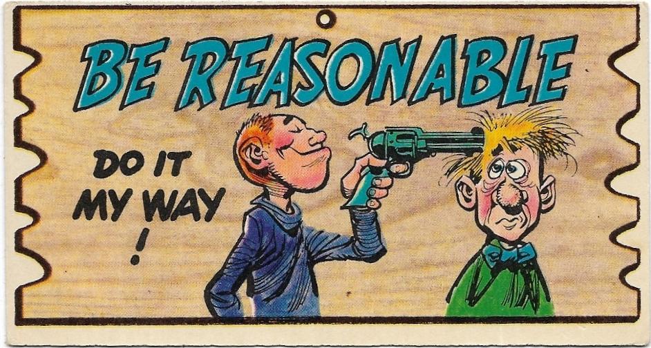 1965 AB&C Wacky Plak (45) Be Reasonable