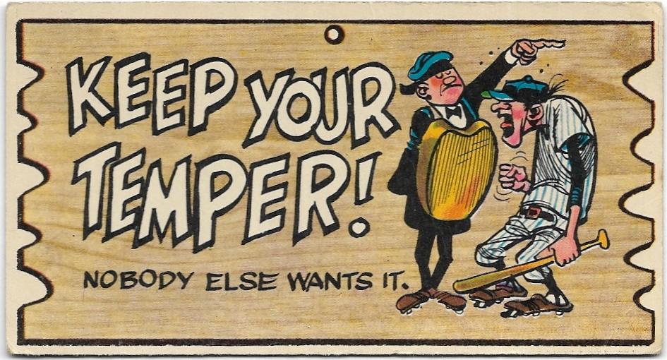 1965 AB&C Wacky Plak (53) Keep Your Temper