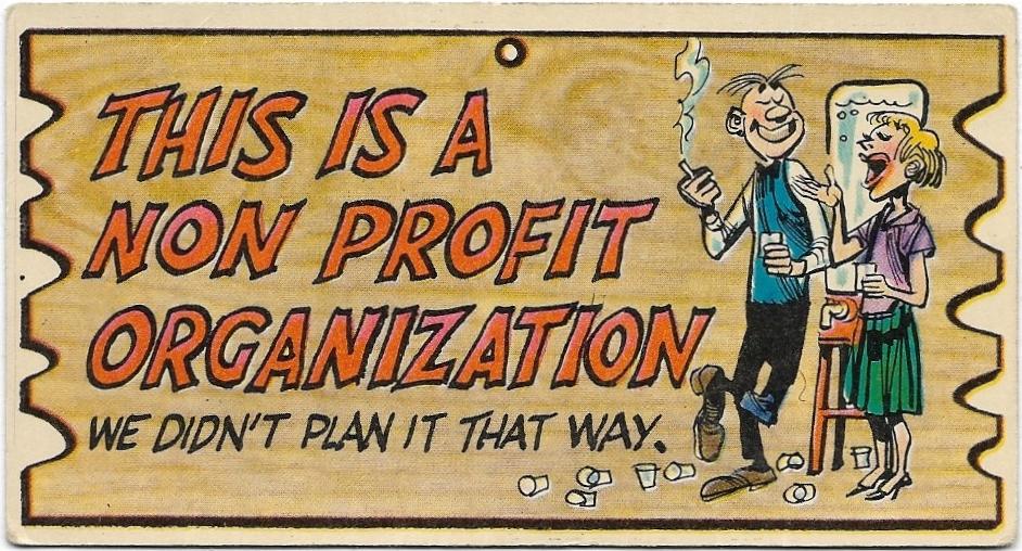 1965 AB&C Wacky Plak (85) This Is A Non Profit Organization