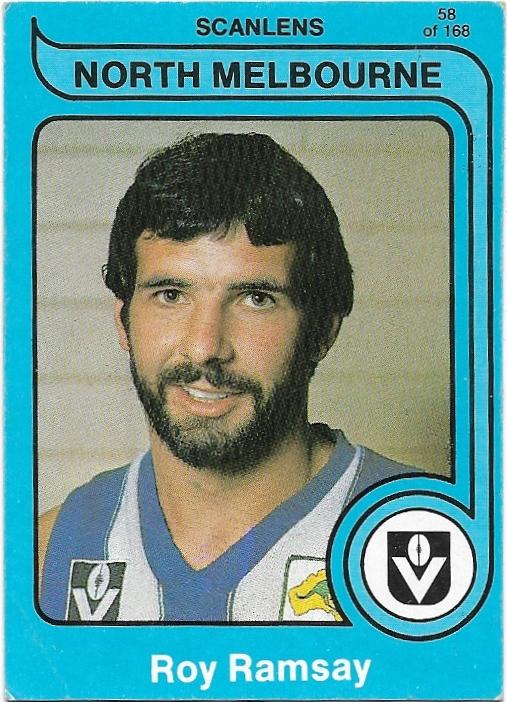 1980 Scanlens (58) Roy Ramsey North Melbourne