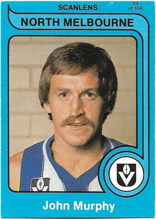 1980 Scanlens (59) John Murphy North Melbourne