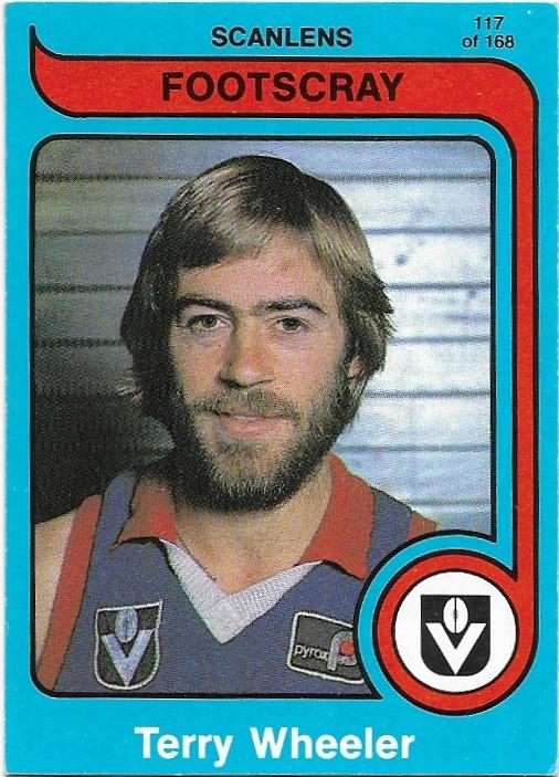 1980 Scanlens (117) Terry Wheeler Footscray