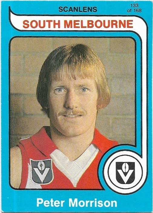 1980 Scanlens (133) Peter Morrison South Melbourne
