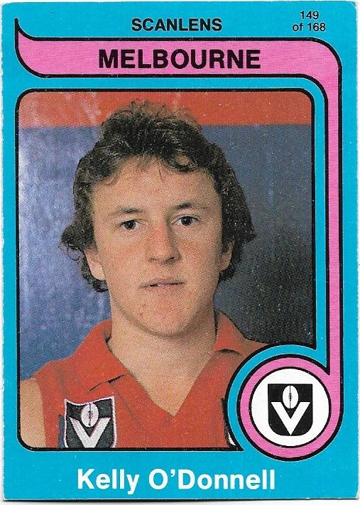 1980 Scanlens (149) Kelly O’Donnell Melbourne (Rookie Card)