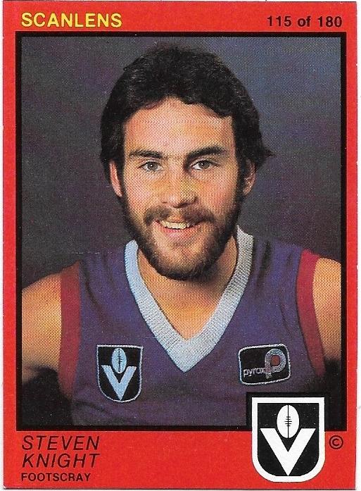 1982 Scanlens (115) Steven Knight Footscray