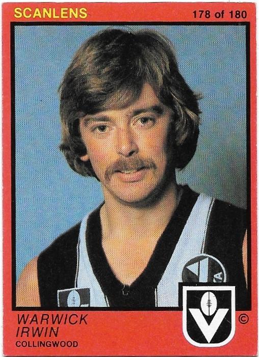 1982 Scanlens (179) Andrew Smith Collingwood (Rookie Card)