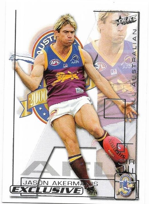 2002 Select Exclusive All Australian (AA9) Jason Akermanis Brisbane