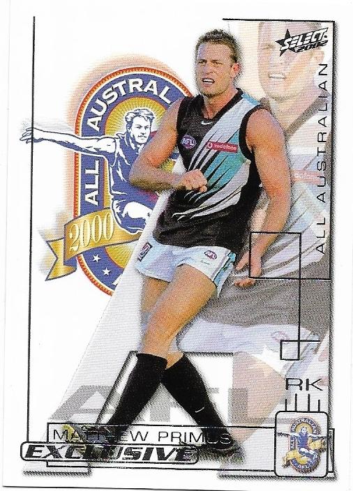2002 Select Exclusive All Australian (AA16) Matthew Primus Port Adelaide