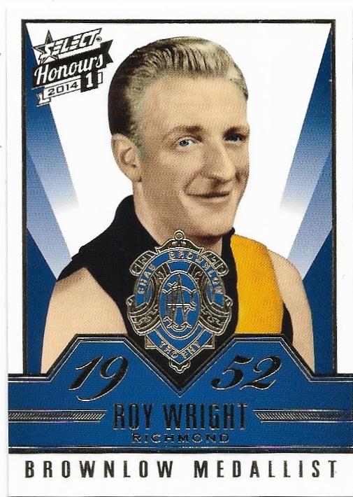 2014 Select Honours Brownlow Gallery (BG12) Roy Wright Richmond