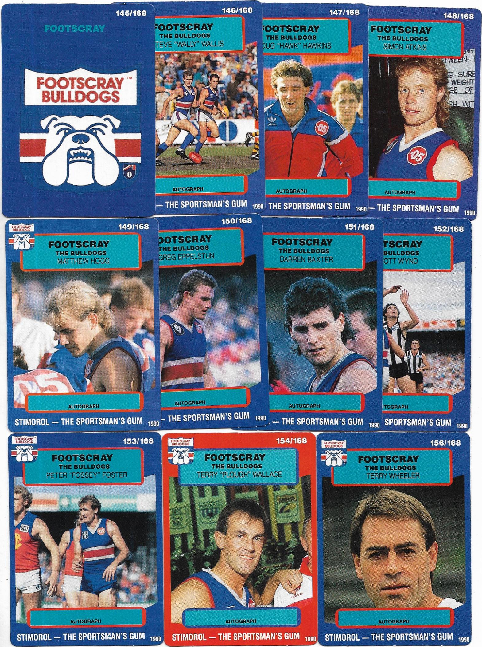1990 Stimorol Team Set – Footscray