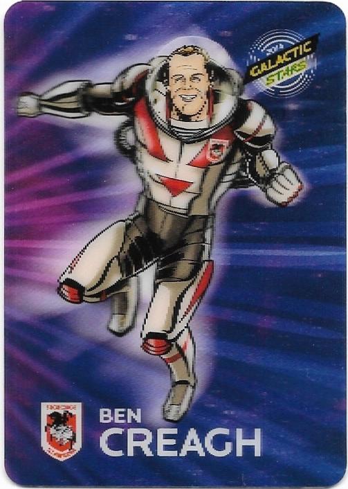 2014 Nrl Traders Galactic Stars 3D (AGS15) Ben Creagh Dragons