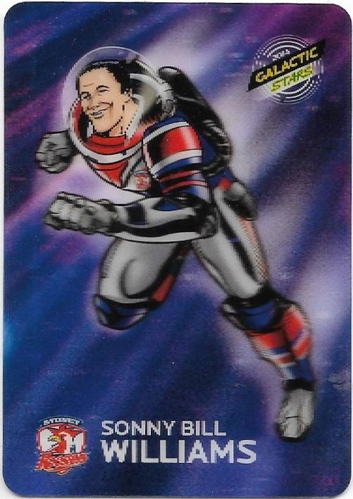 2014 Nrl Traders Galactic Stars 3D (AGS16) Sonny Bill Williams Roosters