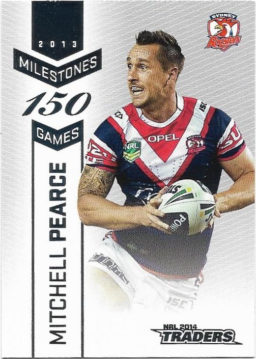 2014 Nrl Traders Milestone (M14) Mitchell Pearce Roosters