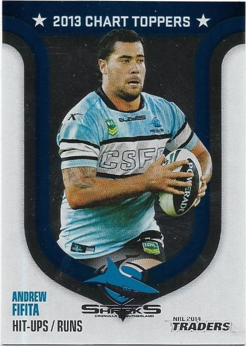 2014 Nrl Traders Season To Remember (SR7) Chart Toppers – Andrew Fifita Sharks