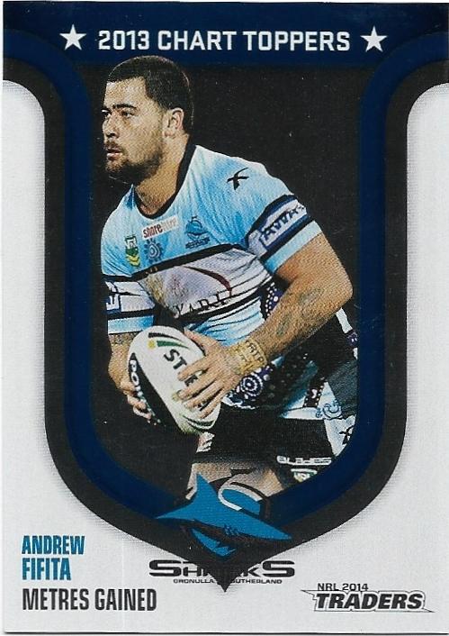 2014 Nrl Traders Season To Remember (SR8) Chart Toppers – Andrew Fifita Sharks