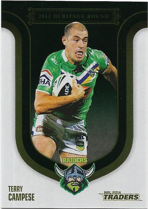 2014 Nrl Traders Season To Remember (SR28) Heritage Round – Terry Campese Raiders