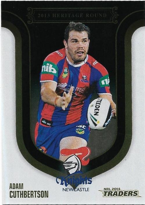 2014 Nrl Traders Season To Remember (SR33) Heritage Round – Adam Cuthbertson Knights