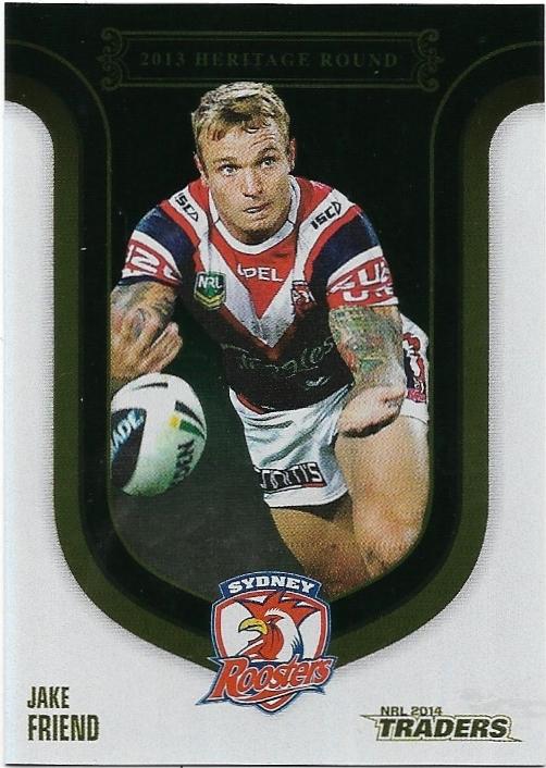 2014 Nrl Traders Season To Remember (SR39) Heritage Round – Jake Friend Roosters