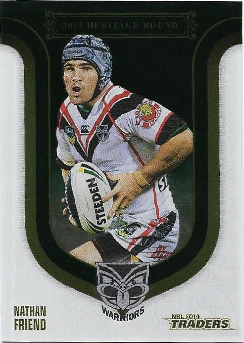 2014 Nrl Traders Season To Remember (SR40) Heritage Round – Nathan Friend Warriors