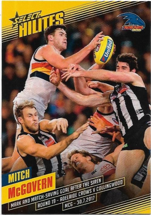 2017 Select Hilites (SH19) Mitch McGovern Adelaide 106/295