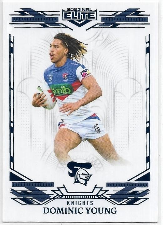 2023 Nrl Elite Mojo Sapphire (MS081) Dominic Young Knights 02/22