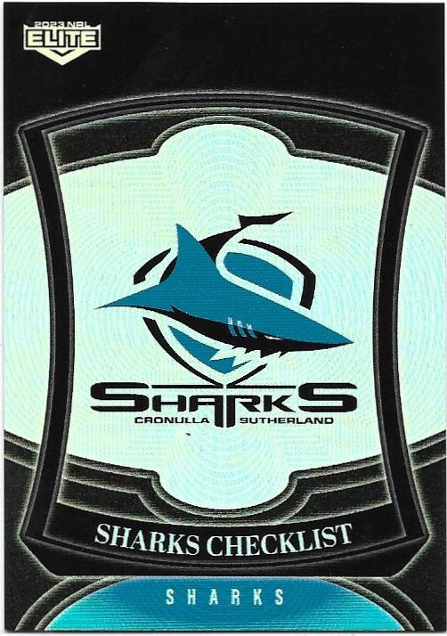 2023 Nrl Elite Silver Special Parallel (P028) Checklist Sharks